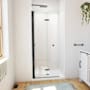 DreamLine Aqua-Q Fold 76-3/4" High x 32" Wide Shower Door Matte Black