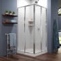 DreamLine Cornerview 74-3/4" High x 42" Wide Corner Shower Module Chrome