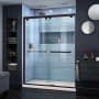 DreamLine Encore 34" D x 60" W x 78 3/4" H Semi-Frameless Bypass Sliding Shower Door and SlimLine Shower Base Kit Oil Rubbed Bronze with Biscuit Base