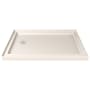 DreamLine Slimline 36" x 54" Rectangular Shower Base with Double Threshold and Left Drain Biscuit