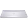 DreamLine Slimline 34" x 54" Rectangular Shower Base with Single Threshold and Center Drain White