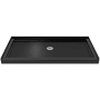 DreamLine Slimline 34" x 54" Rectangular Shower Base with Single Threshold and Center Drain Black