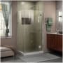 DreamLine Unidoor-X 72" High x 30-3/8" Wide x 34" Deep Hinged Frameless Shower Enclosure with Clear Glass Chrome