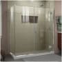DreamLine Unidoor-X 72" High x 63-1/2" Wide x 30-3/8" Deep Hinged Frameless Shower Enclosure with Clear Glass Chrome