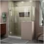 DreamLine Unidoor-X 72" High x 58" Wide x 36-3/8" Deep Hinged Frameless Shower Enclosure with Clear Glass and 36" x 36" Buttress Panel Chrome