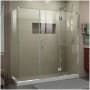 DreamLine Unidoor-X 72" High x 70" Wide x 34-3/8" Deep Hinged Frameless Shower Enclosure with Clear Glass and Right Hinge Chrome