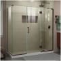 DreamLine Unidoor-X 72" High x 70" Wide x 34-3/8" Deep Hinged Frameless Shower Enclosure with Clear Glass and Right Hinge Oil Rubbed Bronze
