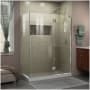 DreamLine Unidoor-X 72" High x 48-3/8" Wide x 30" Deep Hinged Frameless Shower Enclosure with Clear Glass Chrome