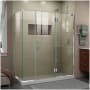 DreamLine Unidoor-X 72" High x 64-1/2" Wide x 30-3/8" Deep Hinged Frameless Shower Enclosure with Clear Glass and Right Hinge Chrome