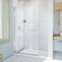 DreamLine Aqua-Q Swing 72" High x 40" Wide Pivot Frameless Shower Door with Clear Glass Chrome