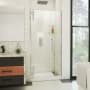 DreamLine Ascend 36" - 37" W x 72" H Frameless Pivot Shower Door Brushed Nickel