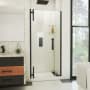 DreamLine Ascend 36" - 37" W x 72" H Frameless Pivot Shower Door Matte Black