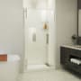 DreamLine Ascend 40" - 41" W x 72" H Frameless Pivot Shower Door Brushed Nickel