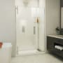 DreamLine Ascend 44-1/2" - 45-1/2" W x 72" H Frameless Pivot Shower Door Brushed Nickel