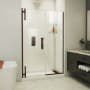 DreamLine Ascend 48-1/2" - 49-1/2" W x 72" H Frameless Pivot Shower Door Oil Rubbed Bronze