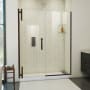 DreamLine Ascend 56" - 57" W x 72" H Frameless Pivot Shower Door Oil Rubbed Bronze