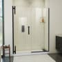 DreamLine Ascend 56" - 57" W x 72" H Frameless Pivot Shower Door Matte Black