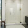 DreamLine Ascend 60" - 61" W x 72" H Frameless Pivot Shower Door Chrome