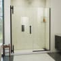 DreamLine Ascend 60" - 61" W x 72" H Frameless Pivot Shower Door Matte Black