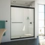 DreamLine Alliance Pro ML 74-1/2" High x 60" Wide Sliding Semi Frameless Shower Door with Clear Glass Matte Black