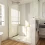 DreamLine Linea 72" High x 34" Wide Shower Screen Frameless Shower Door with Clear Glass Brushed Nickel