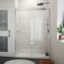 DreamLine Sapphire-V 76" High x 54" Wide Bypass Semi Frameless Shower Door with Clear Glass Chrome