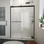 DreamLine Sapphire-V 76" High x 54" Wide Bypass Semi Frameless Shower Door with Clear Glass Oil Rubbed Bronze