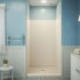 DreamLine QWALL-VS 32 - 36" W x 41" D x 76" H Acrylic Backwall Shower Kit Biscuit