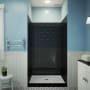 DreamLine QWALL-VS 32 - 36" W x 41" D x 76" H Acrylic Backwall Shower Kit Black