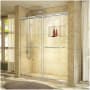 DreamLine Charisma 76" High x 60" Wide Sliding Frameless Shower Door with Clear Glass Chrome / Clear Glass