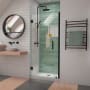 DreamLine Unidoor-LS 72" High x 32" Wide Hinged Frameless Shower Door with Clear Glass Matte Black