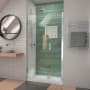 DreamLine Unidoor-LS 72" High x 43" Wide Hinged Frameless Shower Door with Clear Glass Chrome