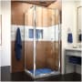DreamLine Flex 72" High x 32-7/16" Wide x 30-1/2" Deep Pivot Framed Shower Enclosure with Clear Glass Chrome