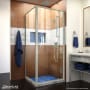 DreamLine Flex 72" High x 32-7/16" Wide x 30-1/2" Deep Pivot Framed Shower Enclosure with Clear Glass Brushed Nickel