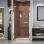DreamLine Elegance 72" High x 27-1/4" Wide Pivot Frameless Shower Door with Clear Glass Chrome