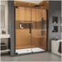DreamLine Elegance-LS 58 1/2 - 60 1/2" W x 72" H Frameless Pivot Shower Door Matte Black