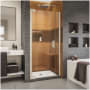 DreamLine Elegance-LS 38 - 40" W x 72" H Frameless Pivot Shower Door Brushed Nickel