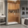 DreamLine Elegance-LS 50 - 52" W x 72" H Frameless Pivot Shower Door Brushed Nickel