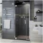 DreamLine Elegance Plus 72" High x 30" Wide Pivot Frameless Shower Door with Clear Glass Chrome
