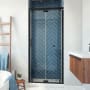 DreamLine Butterfly-S 34 - 35 1/2" W x 74" H Semi-Frameless Sliding Bi-Fold Shower Door Matte Black