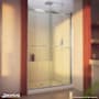 DreamLine Essence-H 44 - 48" W x 76" H Semi-Frameless Bypass Shower Door Brushed Nickel