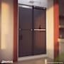 DreamLine Essence-H 44 - 48" W x 76" H Semi-Frameless Bypass Shower Door Brushed Nickel