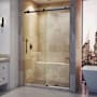 DreamLine Enigma Air 76" High x 48" Wide Sliding Frameless Shower Door with Clear Glass Matte Black
