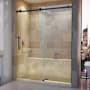 DreamLine Enigma Air 76" High x 60" Wide Sliding Frameless Shower Door with Clear Glass Matte Black