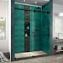 DreamLine Enigma-XO 76" High x 60" Wide Sliding Frameless Shower Door with Clear Glass Matte Black