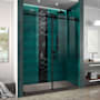 DreamLine Enigma-XO 76" High x 60" Wide Sliding Frameless Shower Door with Clear Glass Matte Black