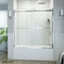 DreamLine Essence-H 60" High x 56, 57, 58, 59, 60" Wide Bypass Semi Frameless Tub Door Chrome