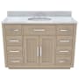 DreamLine Dexterity 48" Free Standing Single Basin Vanity Set with Cabinet and Marble Vanity Top Light Oak