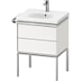 Duravit Aurena 23" Single Wall Mounted Vanity Cabinet - Less Vanity Top Satin Matte White