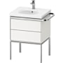 Duravit Aurena 23" Single Wall Mounted Vanity Cabinet - Less Vanity Top Satin Matte White